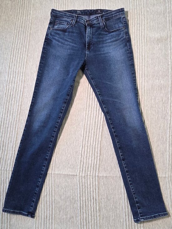 Ag Adriano Goldschmied Denim - AG Adriano Goldschmied Prima Jeans Womens 29R Dark Wash Slim Cigarette Stretch D